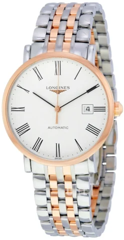 Elegant Vit/Roséguldstonat stål Ø39 mm