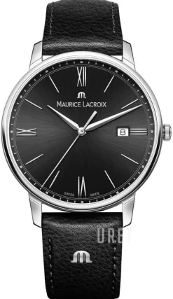 Eliros Date Svart/Läder Ø40 mm