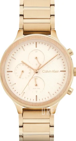 Energize Rosa/Roséguldstonat stål Ø38 mm