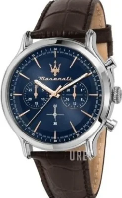 Epoca Blå/Läder Ø42 mm