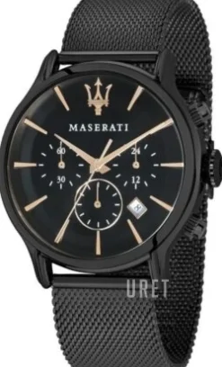 Epoca Svart/Stål Ø42 mm