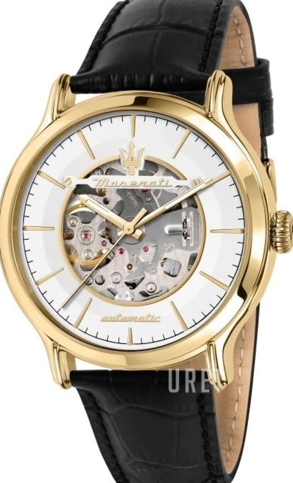 Epoca Vit/Läder Ø42 mm