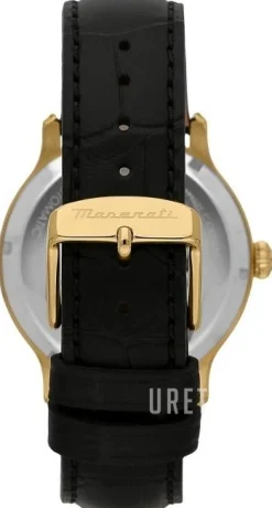 Epoca Vit/Läder Ø42 mm