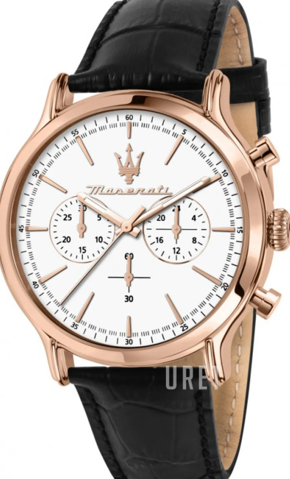 Epoca Vit/Läder Ø42 mm