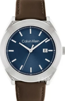 Essentials Blå/Läder Ø44 mm