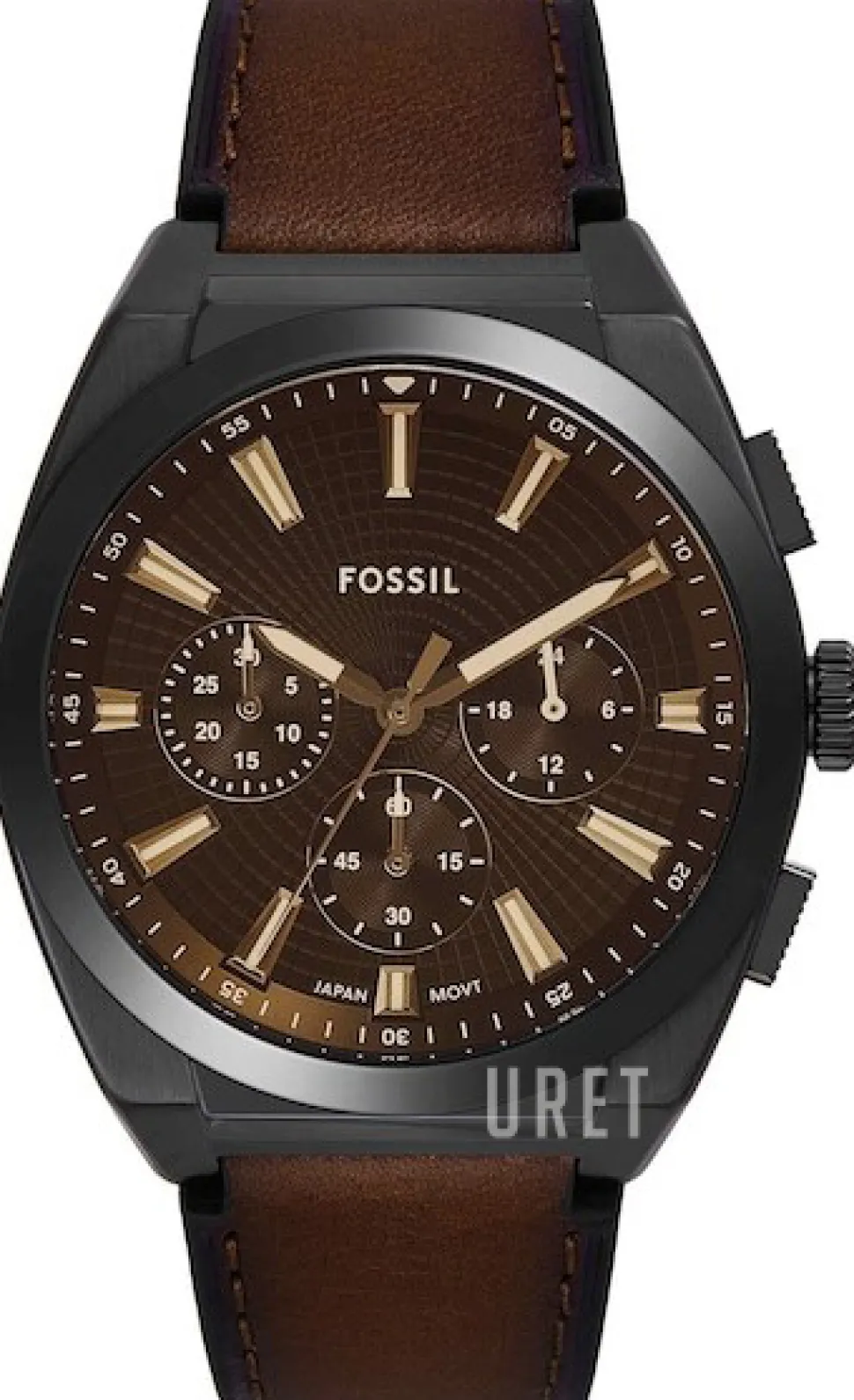 Everett Brun/Läder Ø44 mm