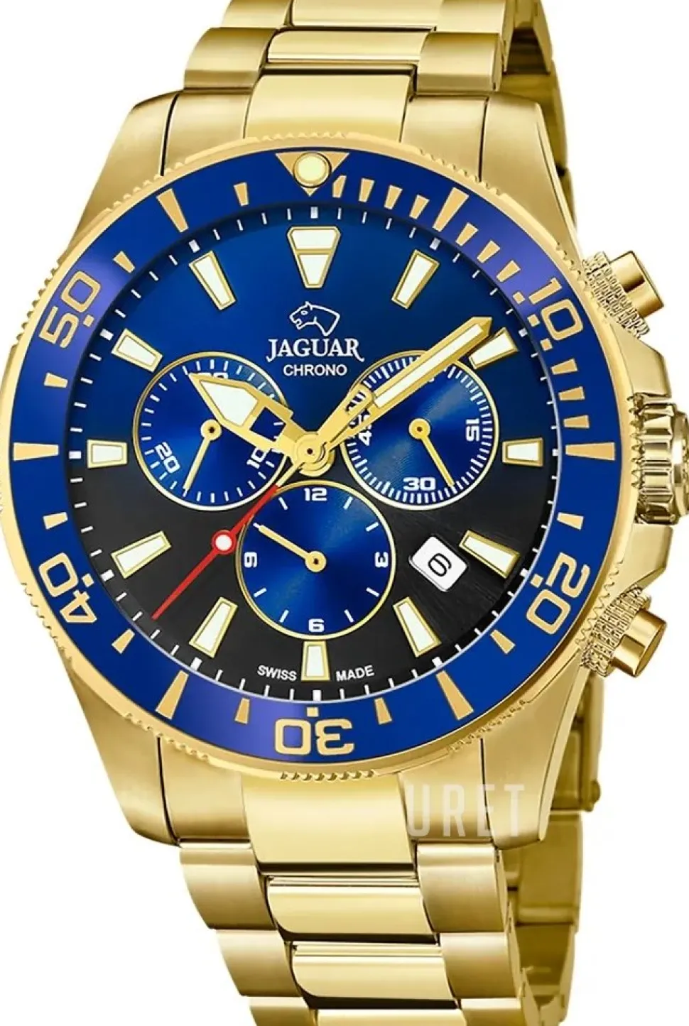 Executive Blå/Guldtonat stål Ø45.8 mm