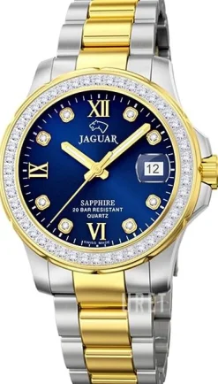 Executive Blå/Gulguldtonat stål Ø34.5 mm