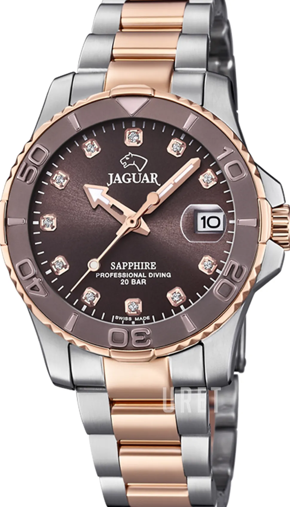 Executive Brun/Roséguldstonat stål Ø34 mm