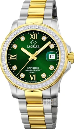 Executive Grön/Gulguldtonat stål Ø34.5 mm