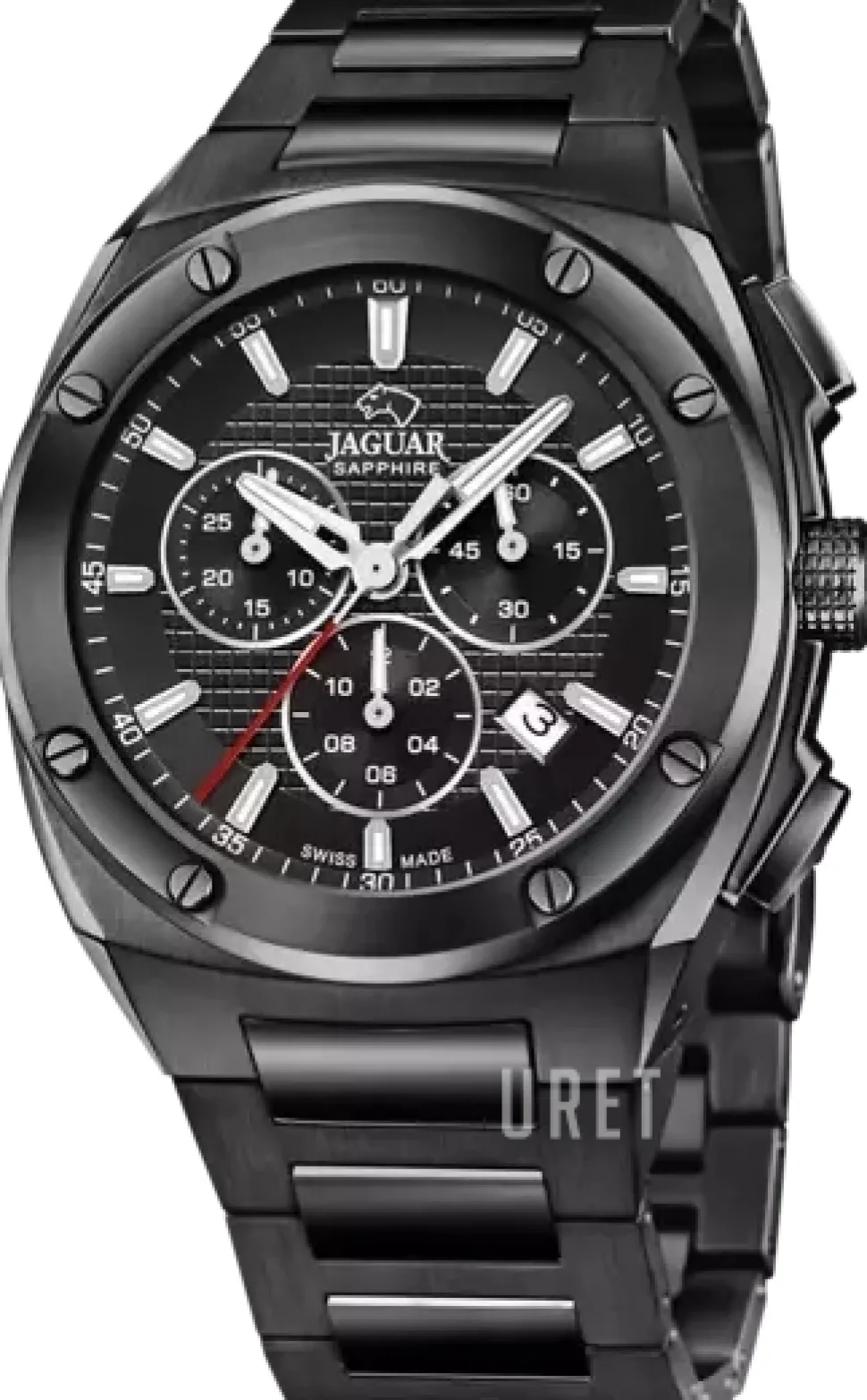 Executive Svart/Stål Ø44.5 mm