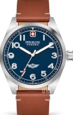 Falcon Blå/Läder Ø42 mm