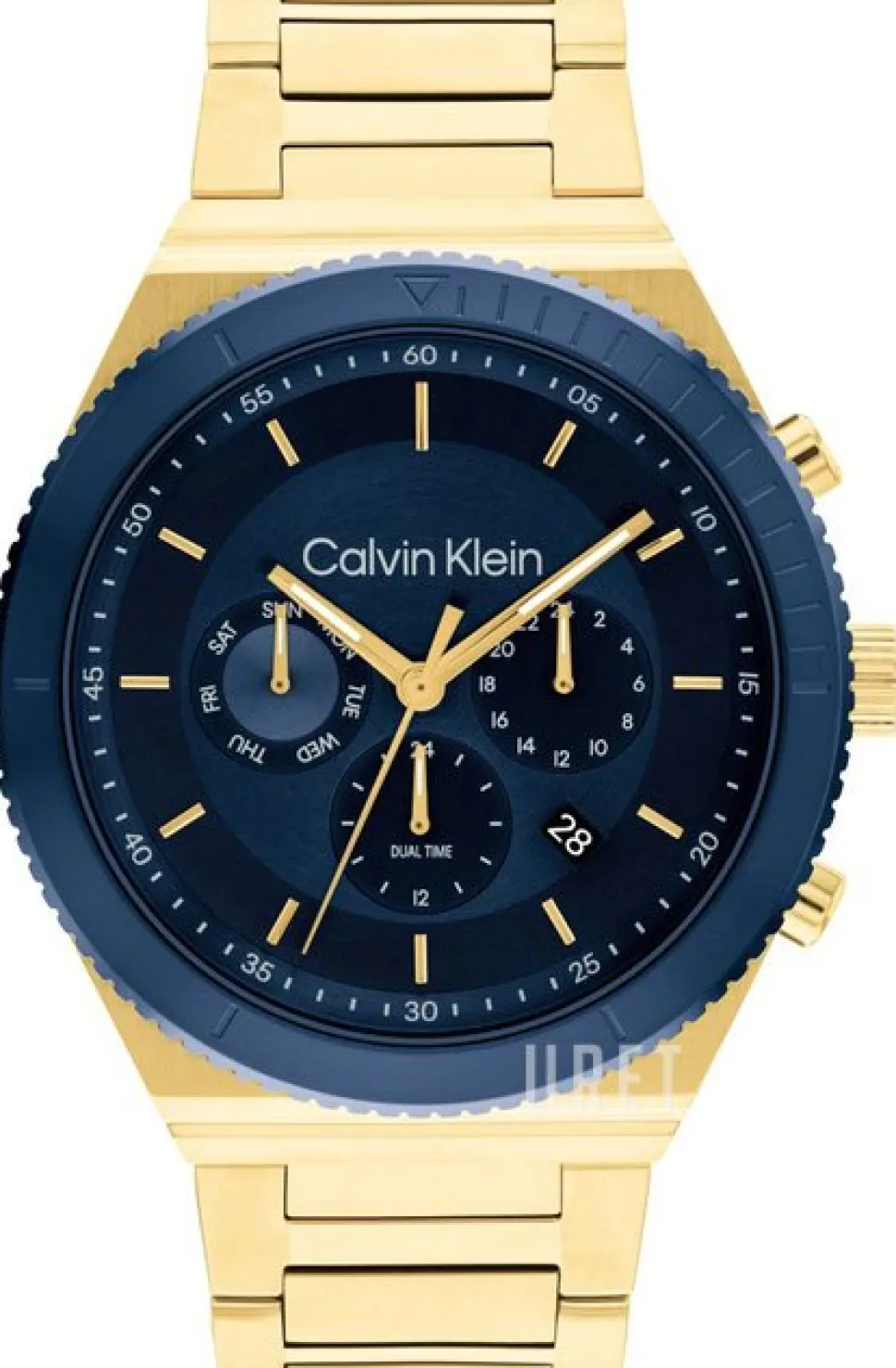 Fearless Blå/Gulguldtonat stål Ø44 mm