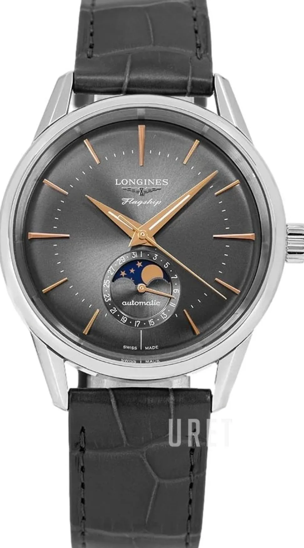 Flagship Heritage Grå/Läder Ø38.5 mm