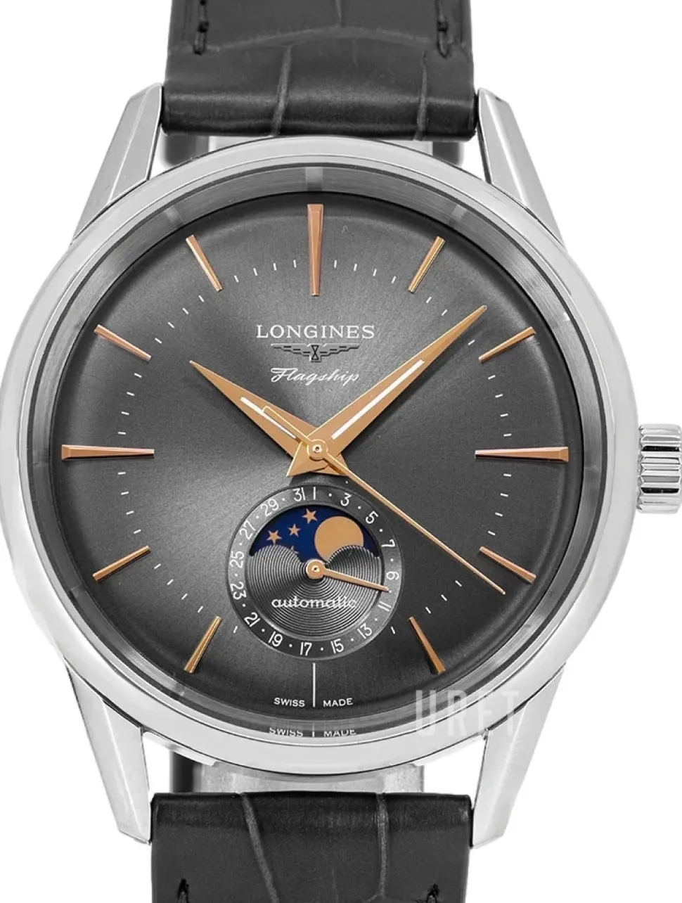 Flagship Heritage Grå/Läder Ø38.5 mm