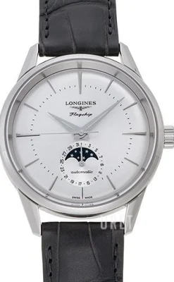 Flagship Heritage Silverfärgad/Läder Ø38.5 mm