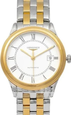 Flagship Vit/Gulguldtonat stål Ø38.5 mm