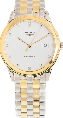 Flagship Vit/Gulguldtonat stål Ø38.5 mm