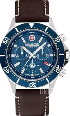 Flagship X Blå/Läder Ø43 mm