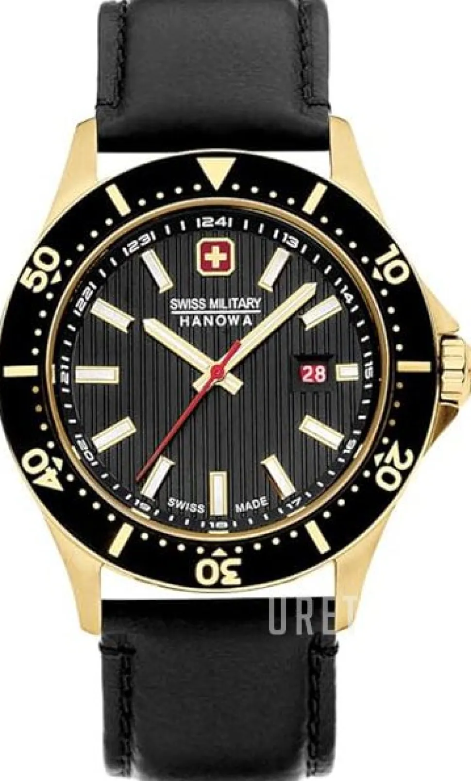 Flagship X Svart/Läder Ø42 mm