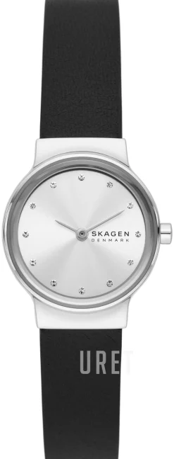 Freja Lille Silverfärgad/Läder Ø26 mm