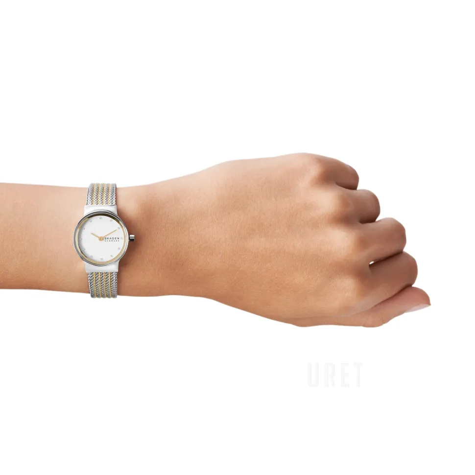 Freja Vit/Gulguldtonat stål Ø26 mm