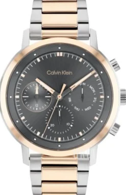 Gauge Grå/Roséguldstonat stål Ø44 mm