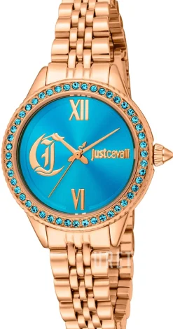 Glam Chic Blå/Roséguldstonat stål Ø30 mm