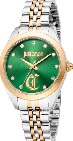 Glam Chic Grön/Gulguldtonat stål Ø32 mm