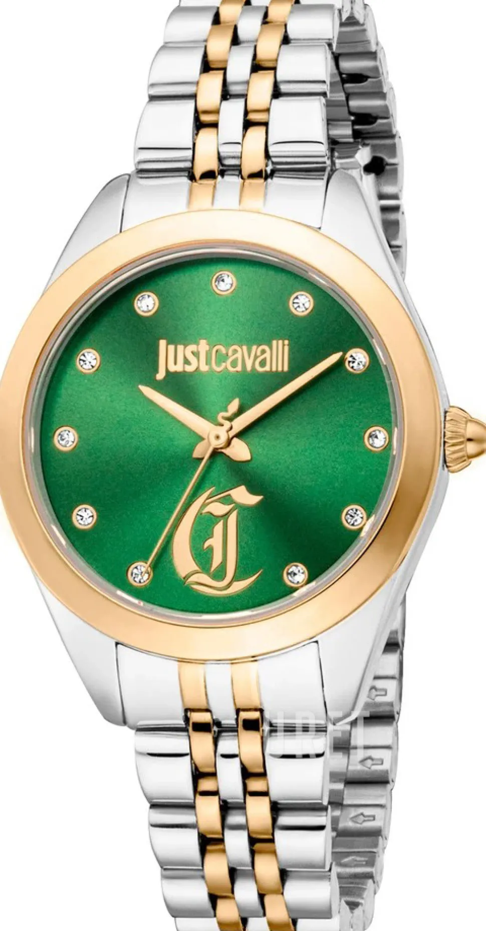 Glam Chic Grön/Gulguldtonat stål Ø32 mm