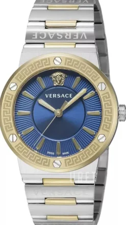 Greca Blå/Gulguldtonat stål Ø38 mm