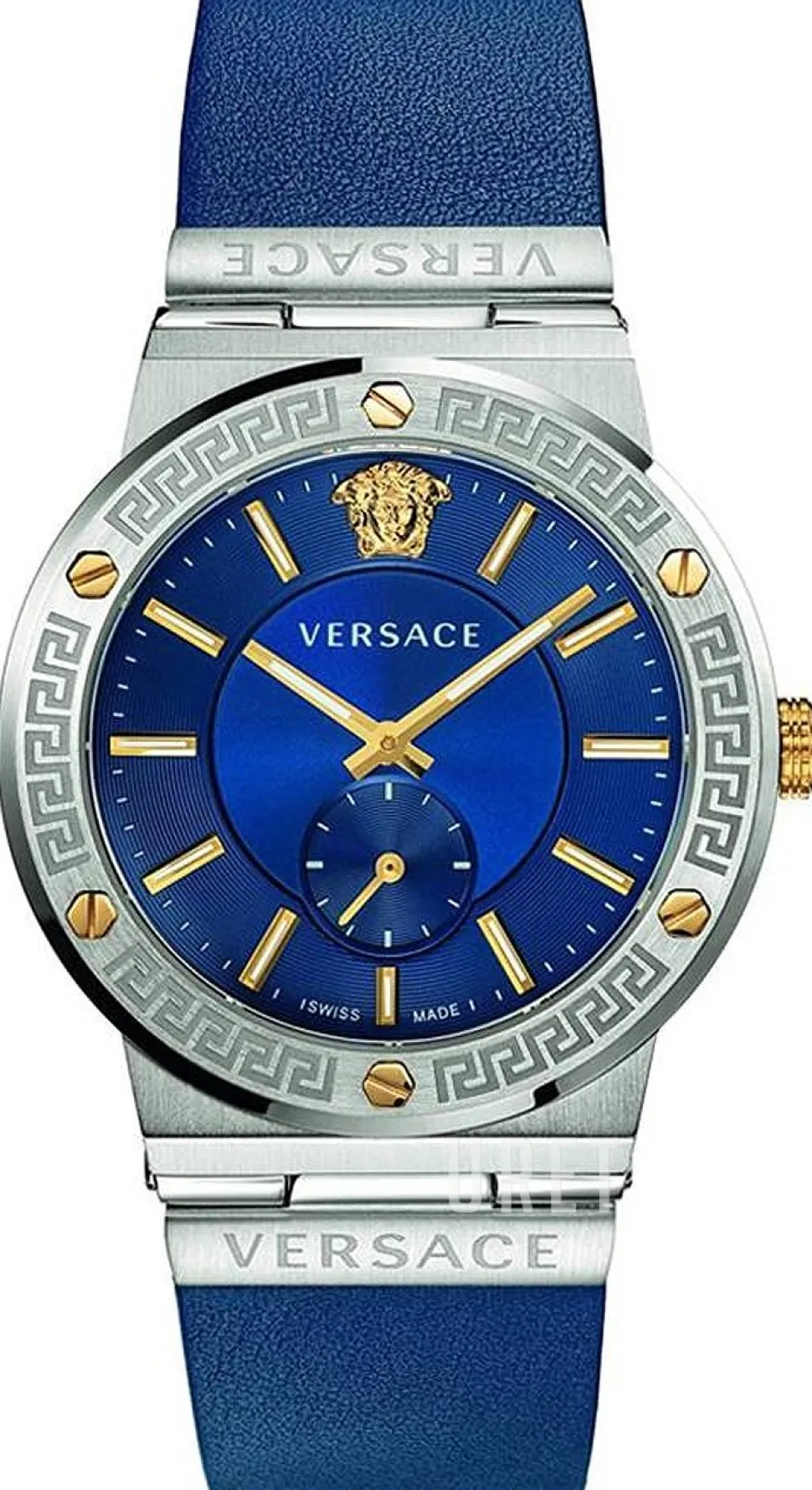 Greca Blå/Läder Ø41 mm