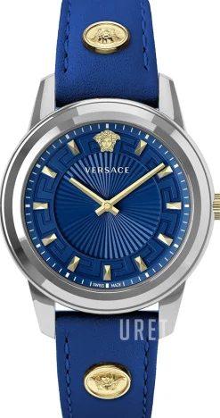 Greca Blå/Läder Ø38 mm