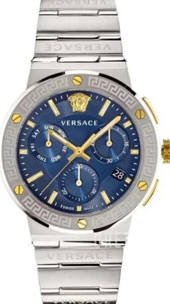 Greca Blå/Stål Ø43 mm