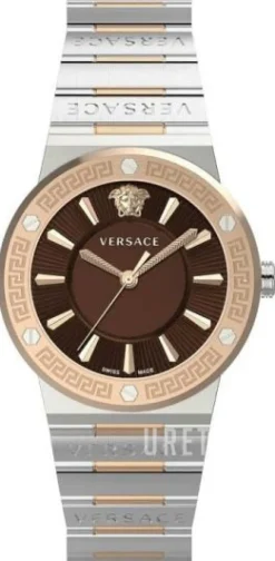 Greca Brun/Roséguldstonat stål Ø38 mm