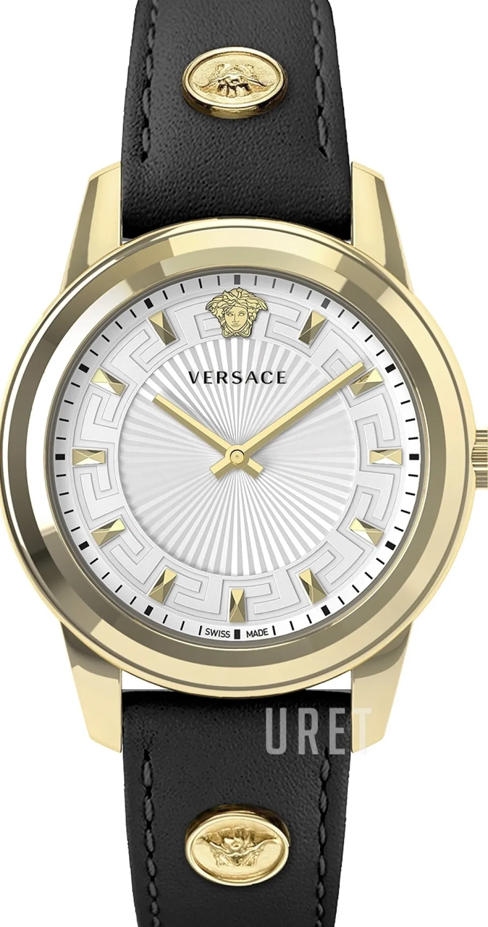 Greca Silverfärgad/Läder Ø38 mm