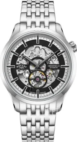 Greenwich Svart/Stål Ø42 mm