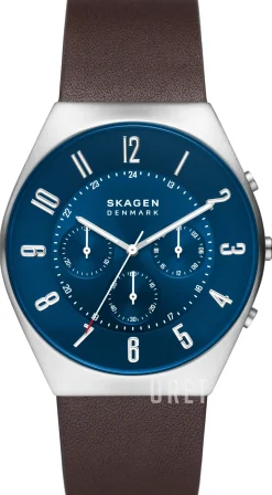 Grenen Chronograph Blå/Läder Ø37 mm