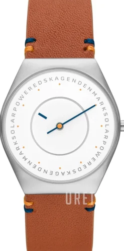 Grenen Vit/Läder Ø37 mm