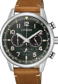 Grön/Läder Ø43 mm