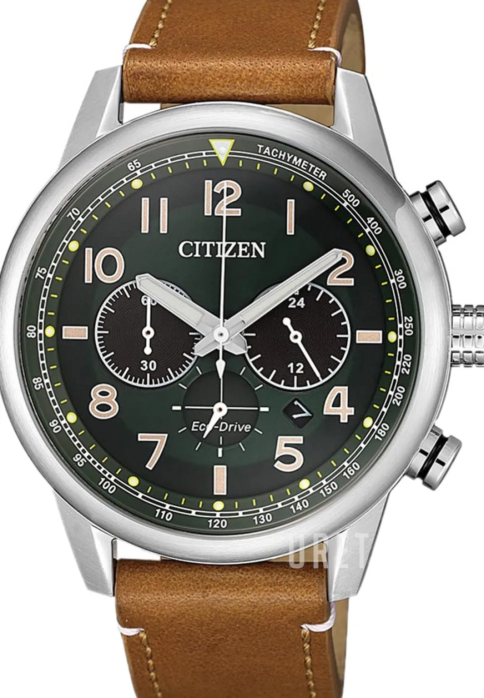 Grön/Läder Ø43 mm