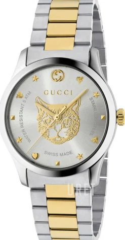 G-Timeless Silverfärgad/Gulguldtonat stål Ø38 mm