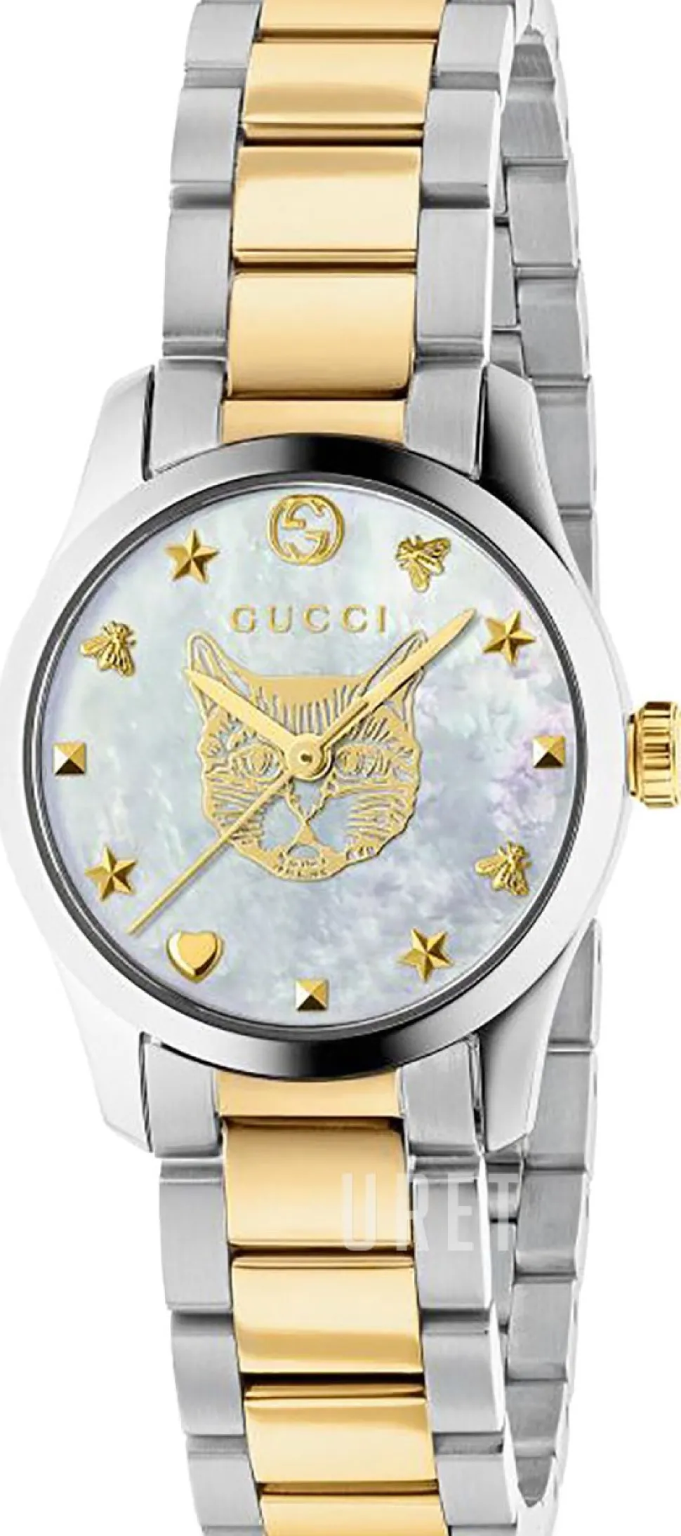 G-Timeless Vit/Gulguldtonat stål Ø27 mm