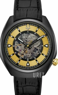 Guld/Läder Ø44.5 mm