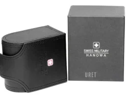 Hanowa Svart/Läder Ø45 mm