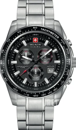 Hanowa Svart/Stål Ø43 mm