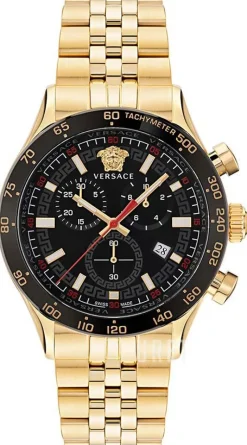 Hellenyium Svart/Gulguldtonat stål Ø44 mm