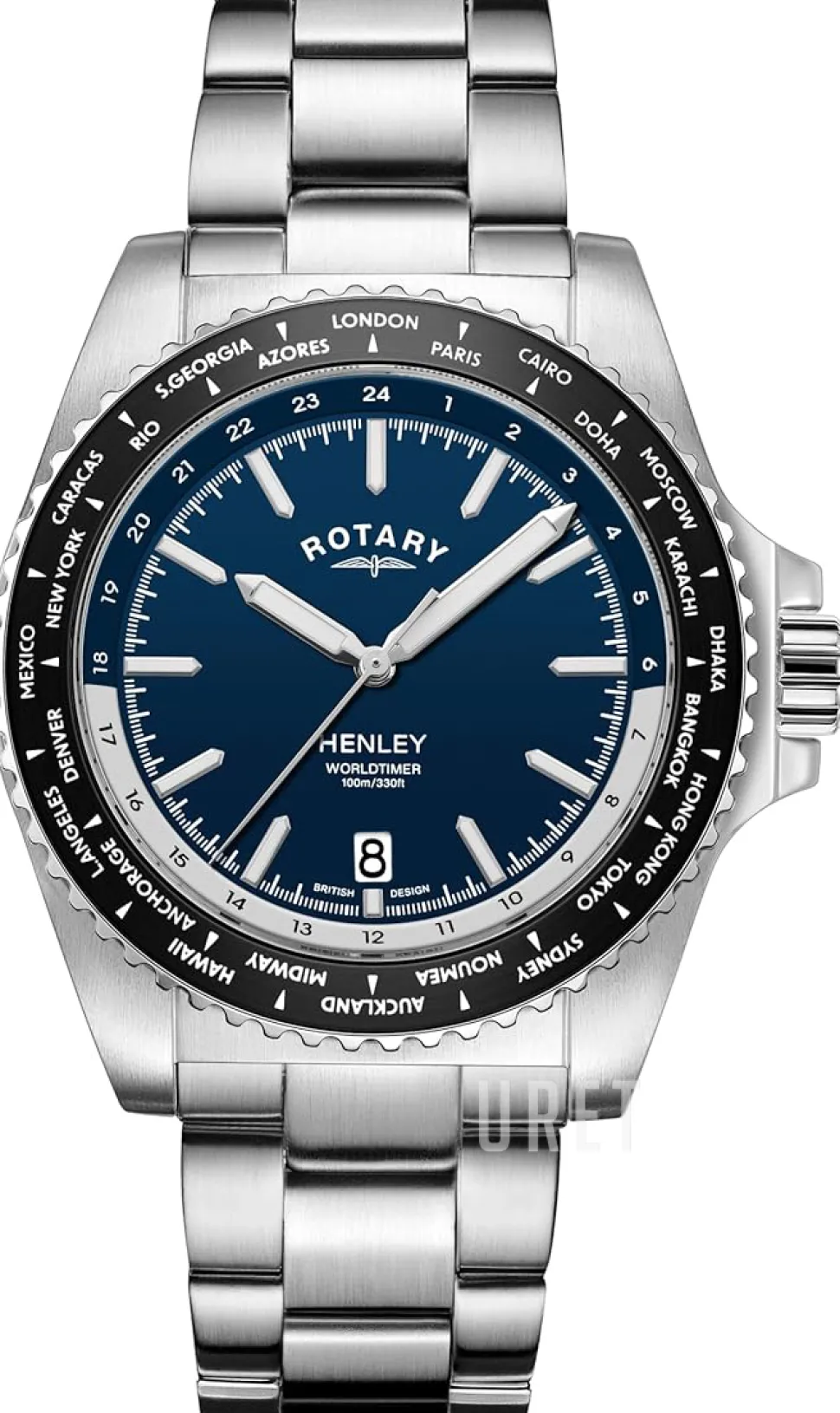 Henley Blå/Stål Ø41 mm