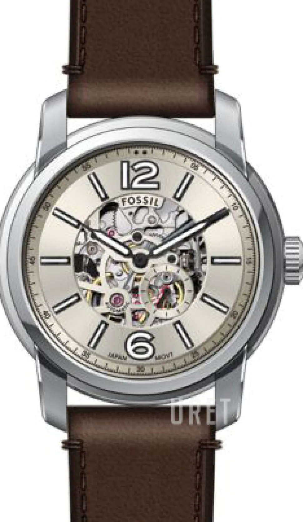 Heritage Silverfärgad/Läder Ø43 mm