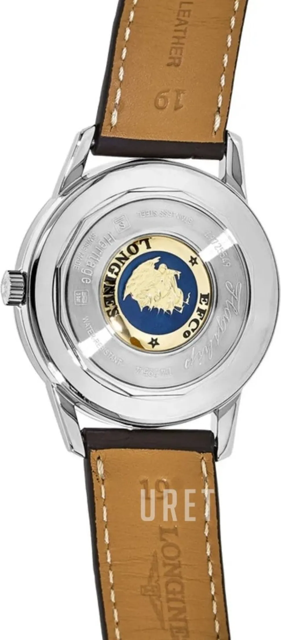 Heritage Silverfärgad/Läder Ø38.5 mm